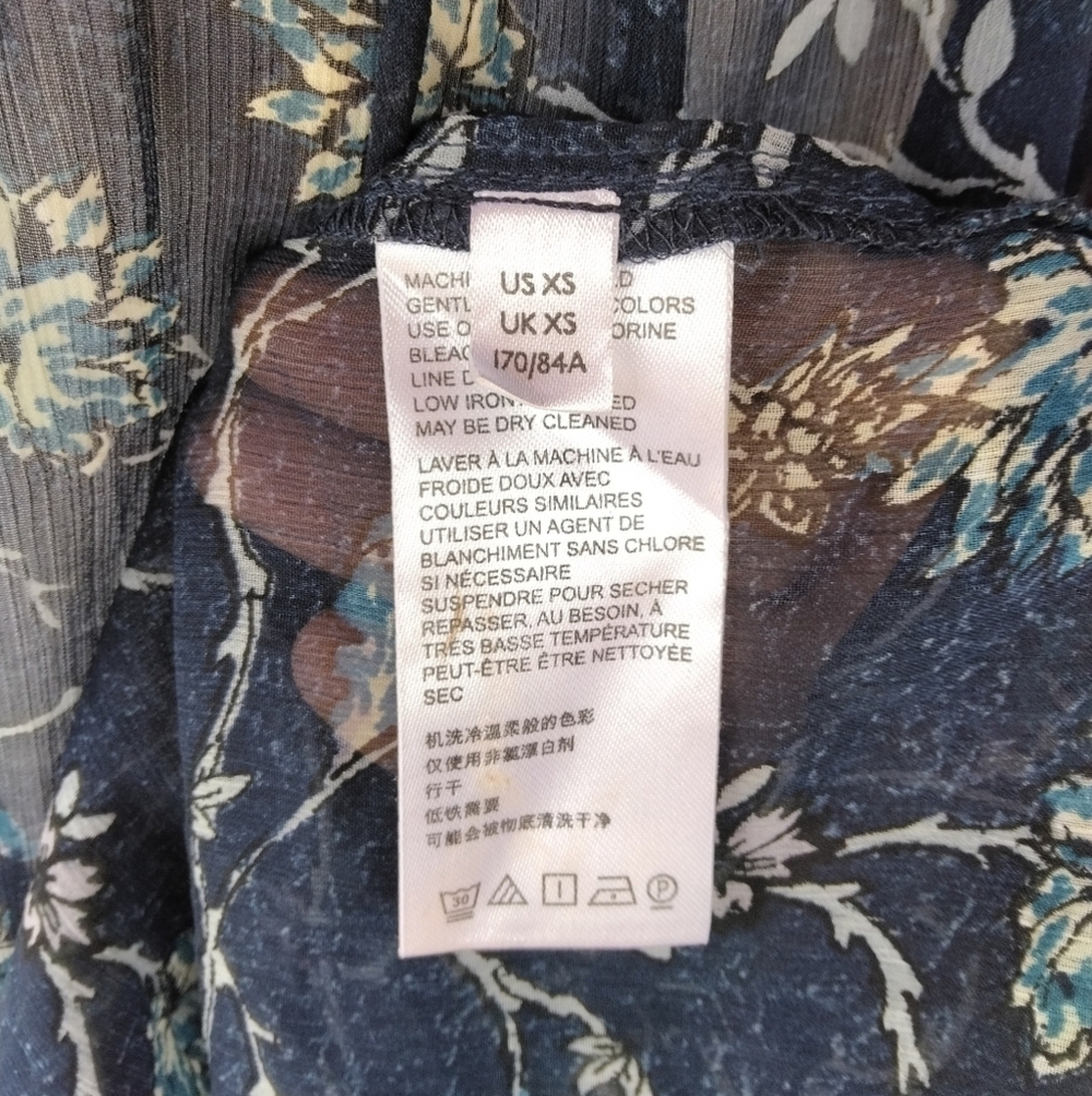 Free People Keeping Up With Cara Smocked Tunic Top/ Dress Size XS - Picture 10 of 11
